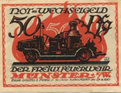 Münster - Freiwillige Feuerwehr - 24.8.1921 - 27.8.1921 - 50 Pfennig 