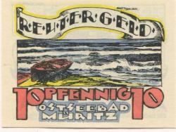 Müritz (heute: Graal-Müritz) - Badeverwaltung -  - 28.2.1922 - 10 Pfennig 