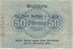 Neustadt - Stadt - 14.6.1918 - 1.12.1920 - 50 Pfennig 