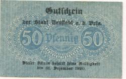 Neustadt - Stadt - 15.10.1919 - 31.12.1920 - 50 Pfennig 