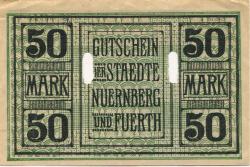Nürnberg und Fürth - Städte - 23.10.1918 - 1.2.1919 - 50 Mark 