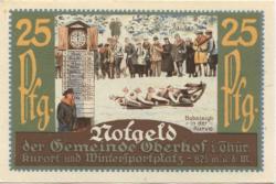 Oberhof - Gemeinde - 1.10.1921 - 25 Pfennig 