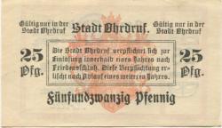 Ohrdruf - Stadt - 1.5.1917 - 25 Pfennig 