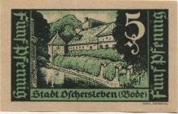 Oschersleben - Stadt - 1.3.1921 - 5 Pfennig 
