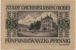 Oschersleben - Stadt - 1.3.1921 - 25 Pfennig 