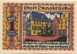 Osnabrück - Stadt - Juli 1921 - 1 Mark 