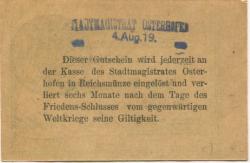 Osterhofen - Stadt - 4.8.1919 - 50 Pfennig 