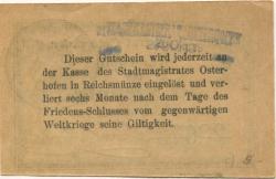 Osterhofen - Stadt - 20.10.1919 - 50 Pfennig 