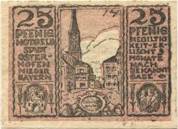 Osterhofen - Stadt - 27.1.1917 - 25 Pfennig 