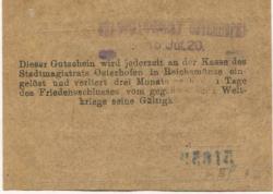 Osterhofen - Stadt - 15.7.1920 - 25 Pfennig 