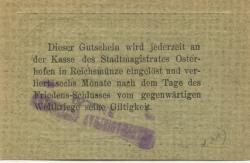 Osterhofen - Stadt - 3.11.1920 - 50 Pfennig 