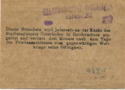 Osterhofen - Stadt - 15.11.1920 - 25 Pfennig 