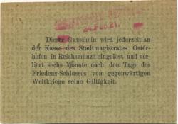 Osterhofen - Stadt - 24.2.1921 - 50 Pfennig 