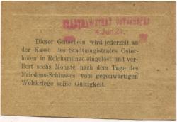 Osterhofen - Stadt - 4.6.1921 - 50 Pfennig 