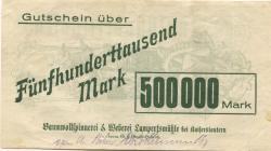 Otterbach-Lampertsmühle (heute: Kaiserslautern) - Baumwollspinnerei und Weberei, vormals G. F. Grohé-Henrich - -30.9.1923 - 500000 Mark 