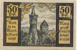 Pasewalk - Stadt - 1.10.1921 - 1.10.1921 - 50 Pfennig 