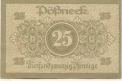 Pößneck - Stadt - -- - 25 Pfennig 