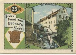 Pößneck - Stadt - -- - 25 Pfennig 