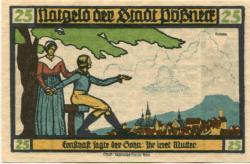 Pößneck - Stadt - 31.7.1921 - 25 Pfennig 