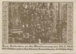 Przyschetz (heute: PL-Przysiecz) - Gemeinde - - 1.10.1921 - 25 Pfennig 