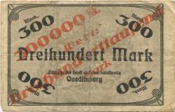 Quedlinburg - Stadt - -- - 300000 Mark 