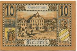 Reinerz (Bad) (heute: PL-Duszniki-Zdrój) - Stadt - 1.6.1921 - 10 Pfennig 