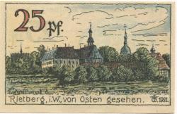 Rietberg - Stadt - 12.5.1921 - 25 Pfennig 