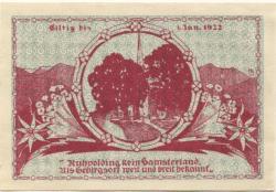 Ruhpolding - Gemeinde - 5.4.1921 - 1.1.1922 - 50 Pfennig 