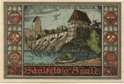 Saalfeld - Stadt - 1.8.1921 - 50 Pfennig 