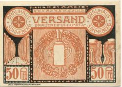 Sonneberg - Brauhaus - 1921 - 50 Pfennig 