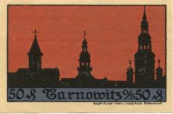 Tarnowitz (heute: PL-Tarnowskie Góry) - Adolph, Alfred, Buchhandlung - -- - 50 Pfennig 