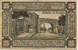 Templin (,Boitzenburg, Gerswalde, Lychen und Zehdenick) - Gewerbetreibende (Brüsch, Ed. Nachfolge und 8 andere) - 10.7.1920 - 25 Pfennig 