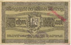 Triberg - Stadt - 9.10.1918 - 1.2.1919 - 10 Mark 