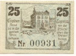 Triptis - Stadt - 1.6.1920 - 30.6.1922 - 25 Pfennig 