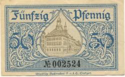 Tuttlingen - Stadt - - 31.12.1920 - 50 Pfennig 