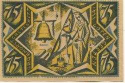 Twistrlingen - Sparkasse- - 1.9.1921 - 75 Pfennig 