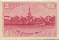 Uerdingen (heute: Krefeld) - Stadt - 18.11.1918  - 1.2.1919 - 2 Mark 