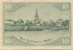 Uerdingen (heute: Krefeld) - Stadt - 18.11.1918  - 1.2.1919 - 10 Mark 