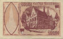 Ulm - Stadt - 14.8.1923 - 5 Millionen Mark 
