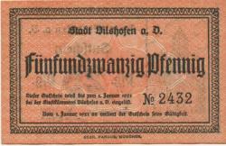 Vilshofen - Stadt - 1.10.1920 - 1.1.1921 - 25 Pfennig 
