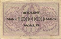 Wald (heute: Solingen) - Stadt - 5.8.1923 - 100000 Mark 