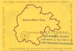 Weinstadt-Beutelsbach - Schäfer, Metzgerei GmbH, Daimlerstr. 8 - 16./17.6.2007 - 1.50 Euro 
