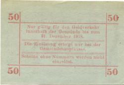 Weißwasser - Gemeinde - - 31.12.1918 - 50 Pfennig 