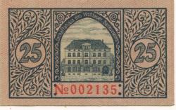 Wohlau (heute: PL-Wolów) - Wohlauer Bankverein eGmbH - 25.2.1920 - 25 Pfennig 